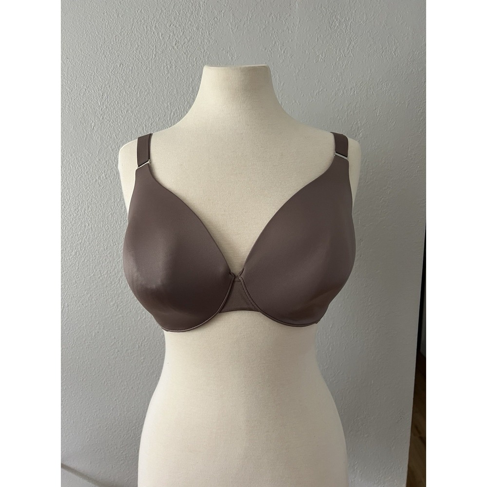 Soma‎ Nadine Vanishing Back Full Coverage Bra Coffee Brown 34DD Buff Soft Cup